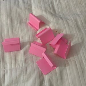 Bundle of 6 pink cell phone stands one size